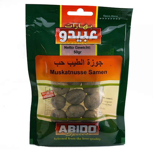 Abido Muskatnuss ganz (50g.)