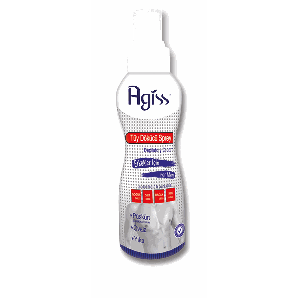 Agiss Enthaarungsspray ohne Gas - Für Männer (175ml)