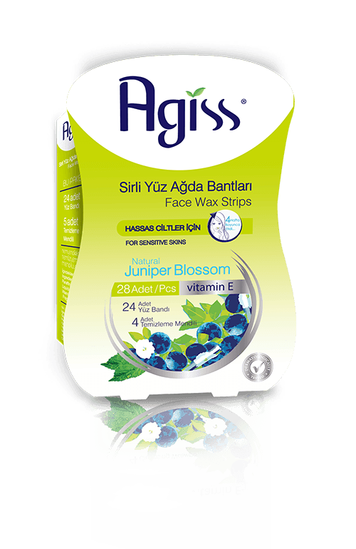 Agiss Gesichtswaxbänder - für empfindliche Haut (28 Streifen)