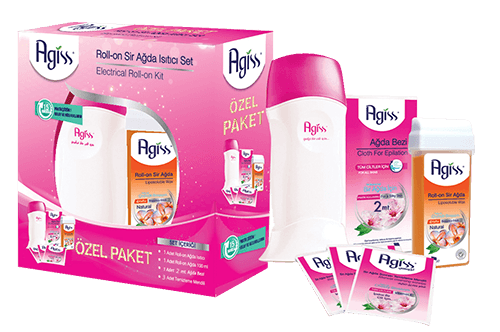 Agiss Wachserhitzer Kit Pink Set