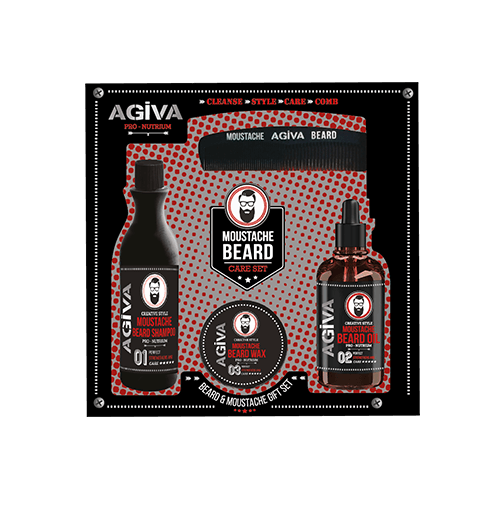 Agiva Bart & Schnurrbart Set