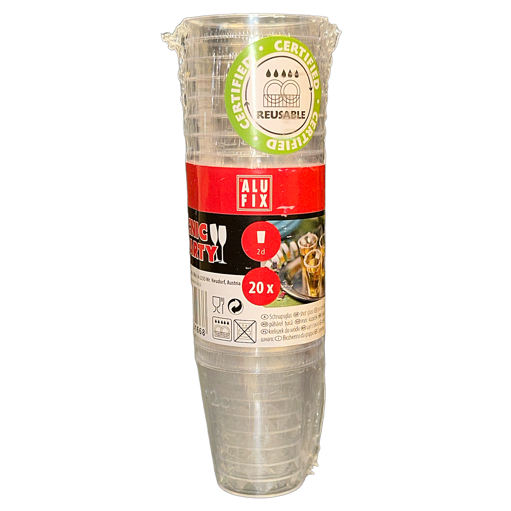 Alufix Einweg Schnapsglas
