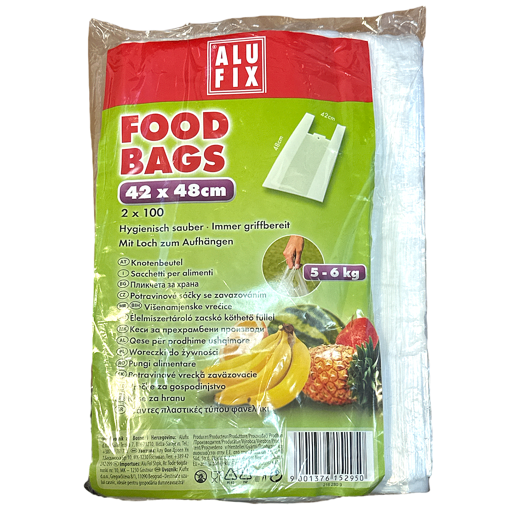 Alufix Tragtasche 42x48cm (2x100Stk)