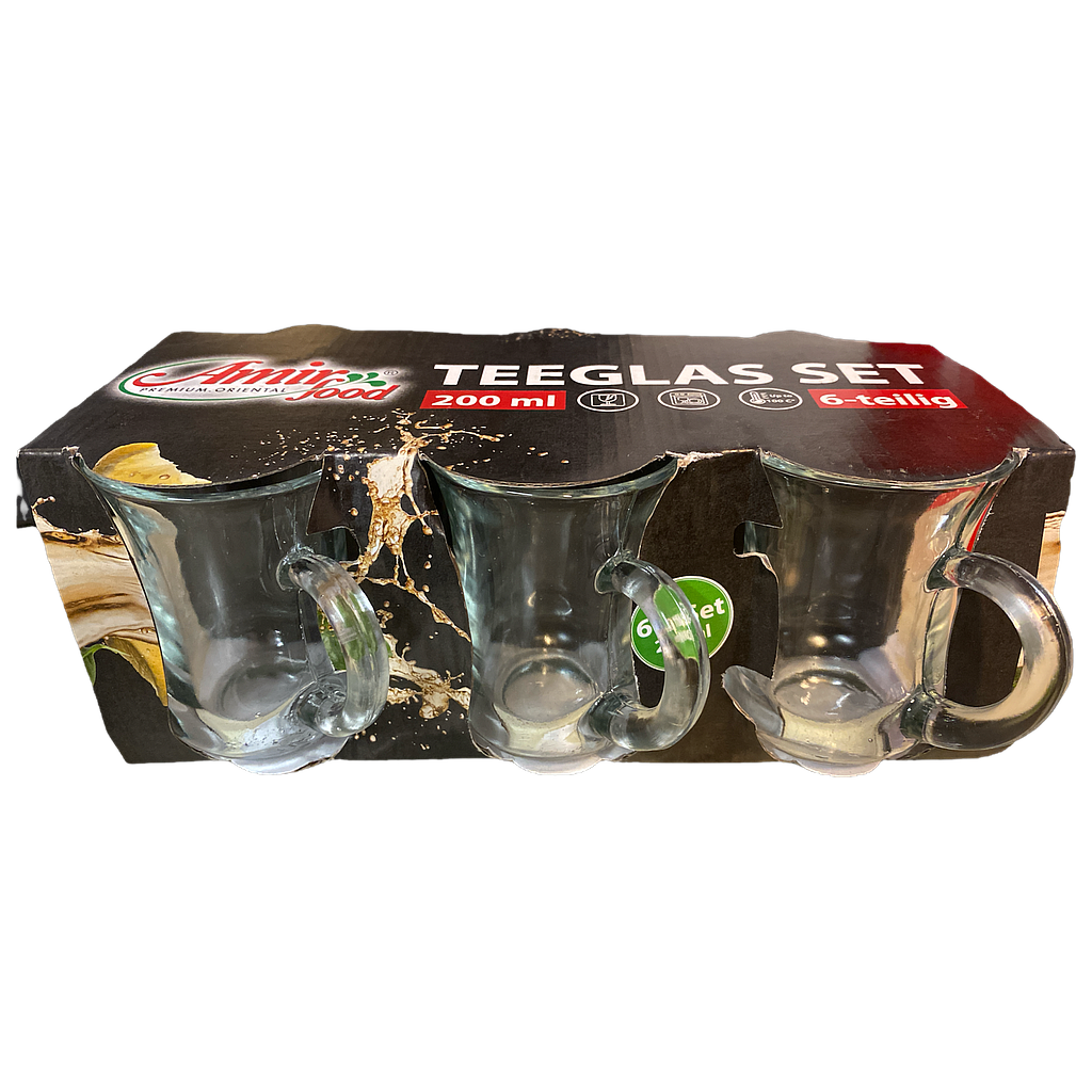 Amirfood Teeglas 6-teilig