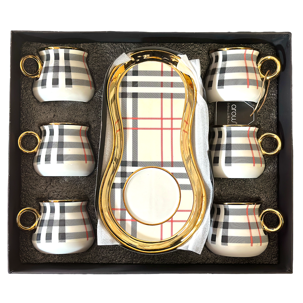 Arow Kaffeetassen mit Untertassen 6er Set 5758/3597