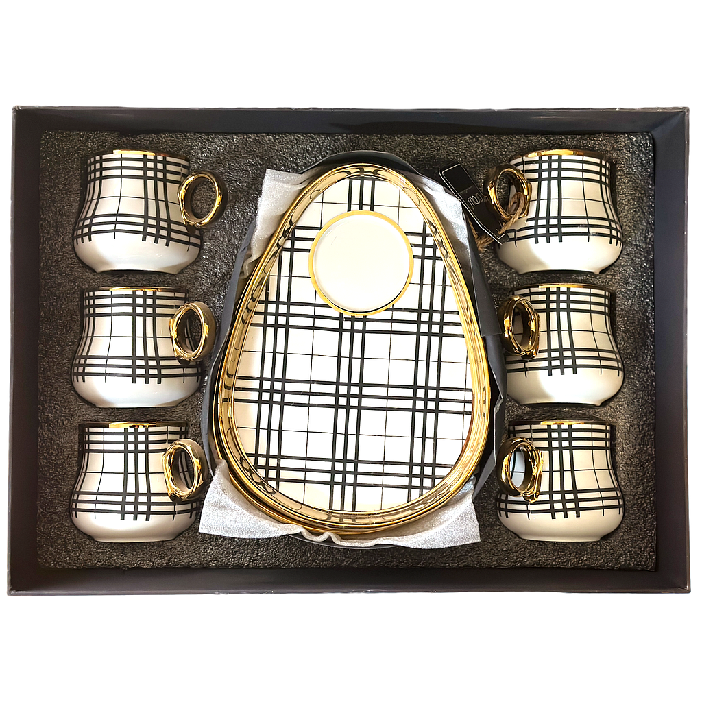 Arow Kaffeetassen mit Untertassen 6er Set 5760/3590