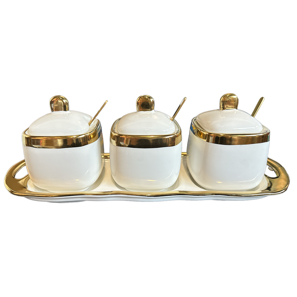 Aufbewahrungsdosen 3er Set aus Porzellan H1-64