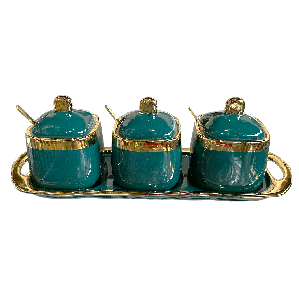 Aufbewahrungsdosen 3er Set aus Porzellan H1-65