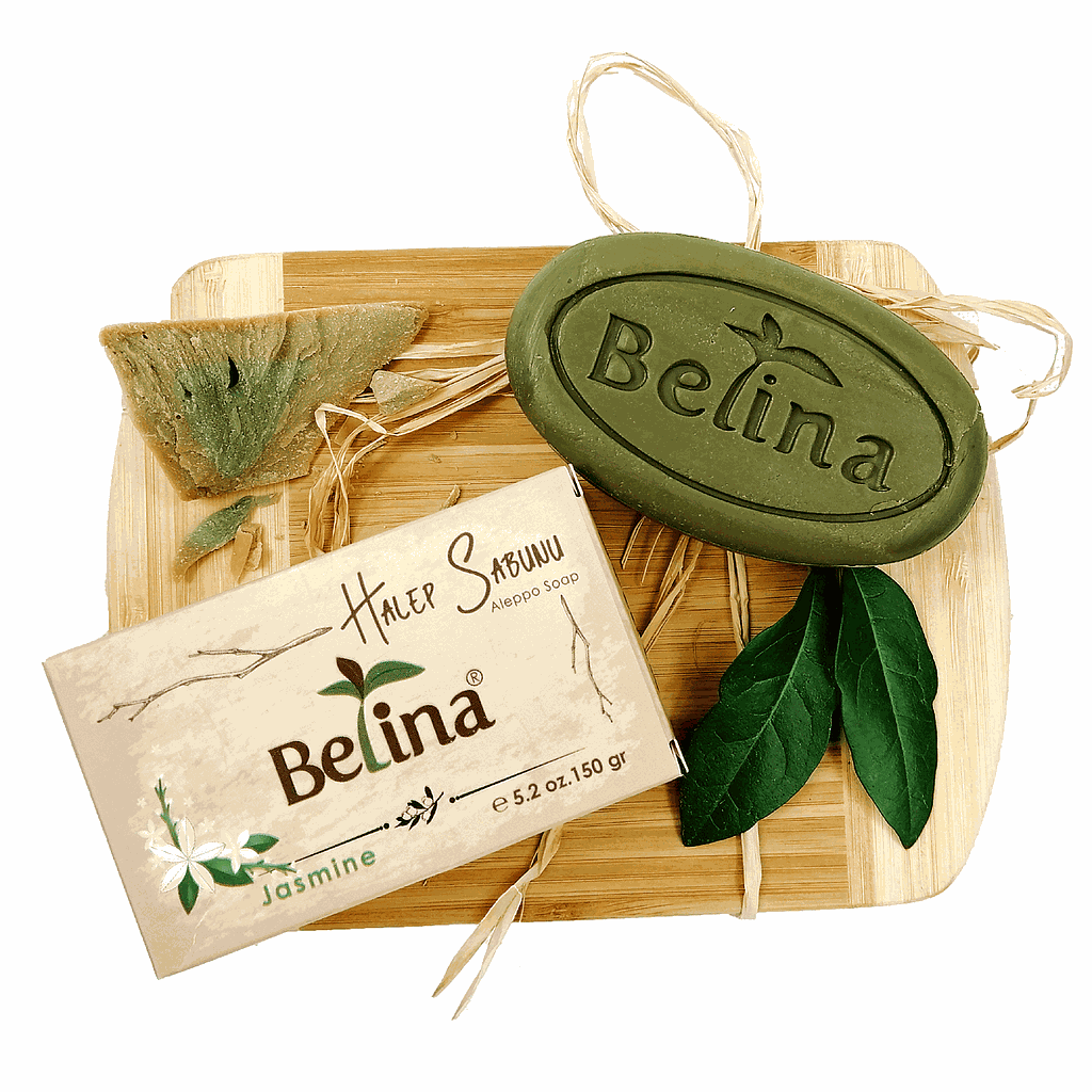 Belina Lorbeerseife mit Jasminaroma oval (150g.)