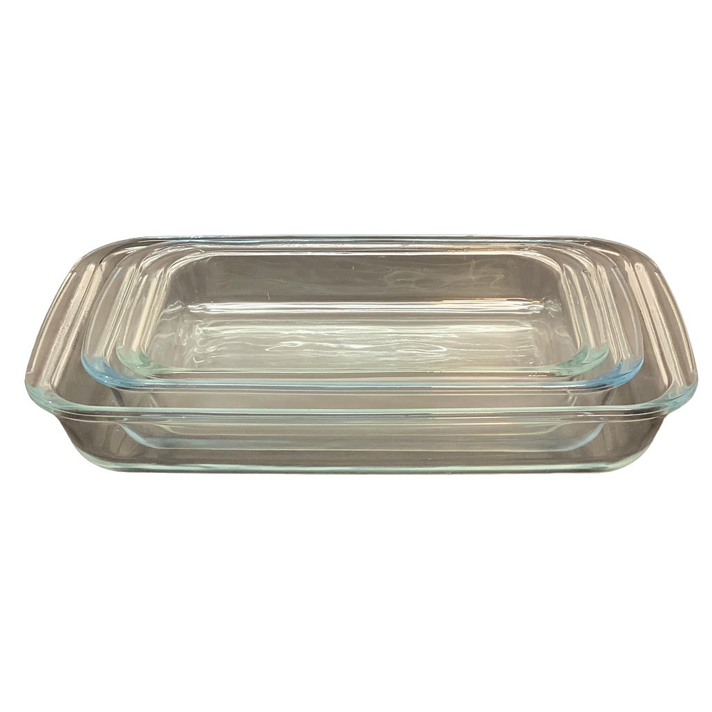 Diamonds Auflaufform aus Glas Rechteck (3Tlg.) 22-6 CXKP-L3