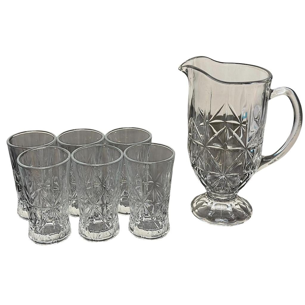 Diamonds Trinkgläser mit Wasserkrug 7teilig 241602-7 / DM8011