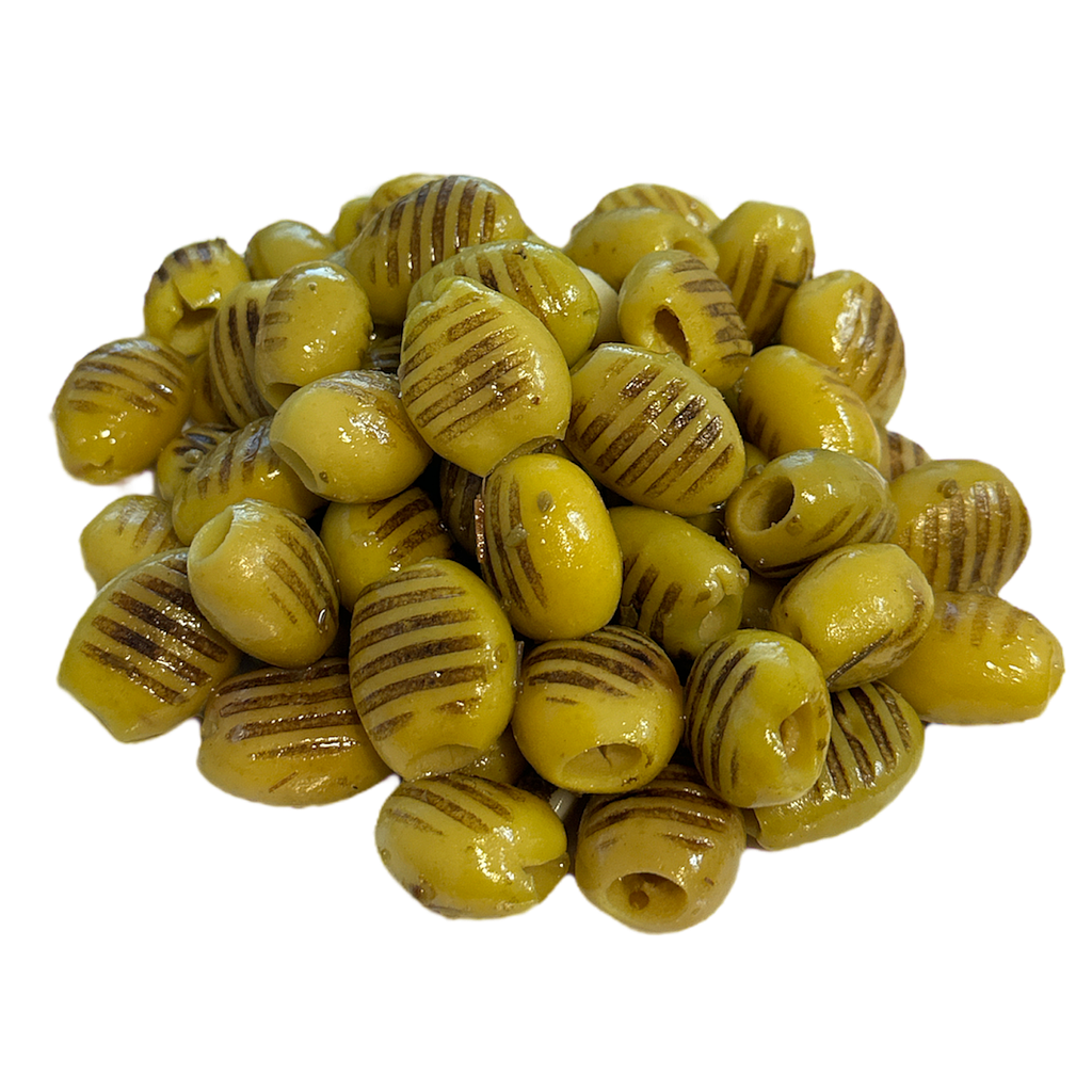 [44540] Ece gegrillte grüne Oliven (141-160) 9kg.