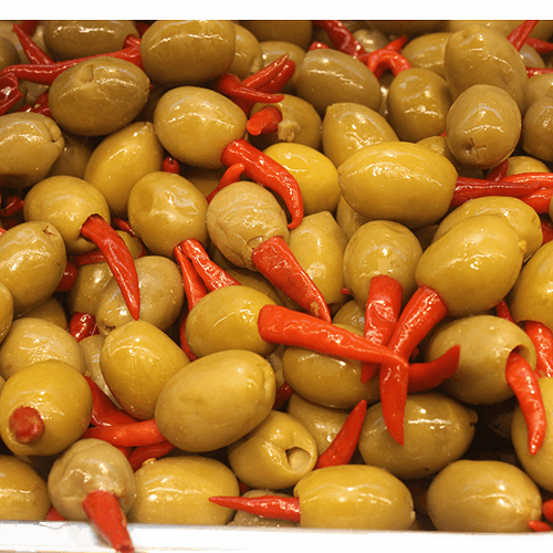 [1140] Elita gr. Oliven m. Piri-Piri Mammut i.K. (1x10kg)