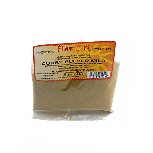 Flavori Curry Pulver mild (100g.)