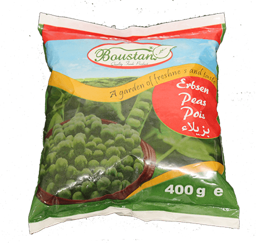 Gefrorene junge Erbsen "Boustan" (400g.)