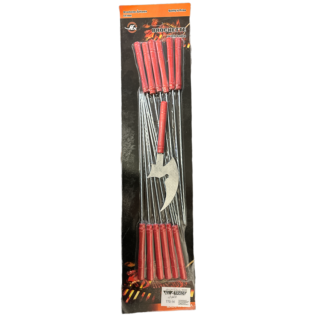 Grillspieß mit Holzgriff 770-14 (35cm)