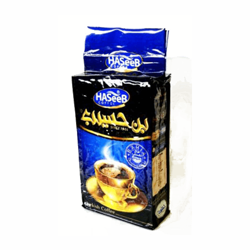 [2232] Kaffee Haseeb mit Kardamom 20 % extra blau Vakuum (500g.)