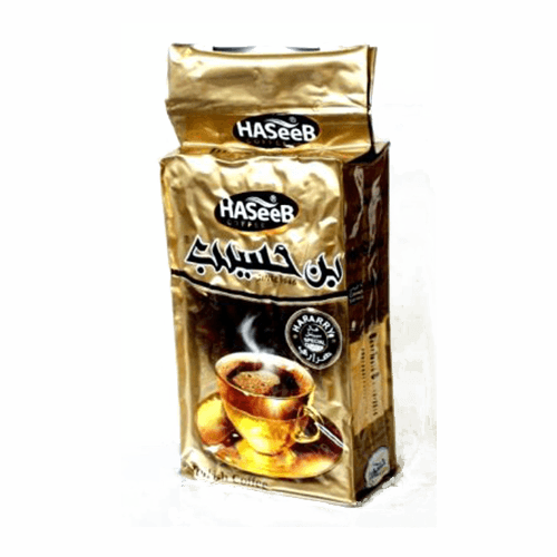 [2234] Kaffee Haseeb mit Kardamom 35 % gold Spezial Vakuum (500g.)
