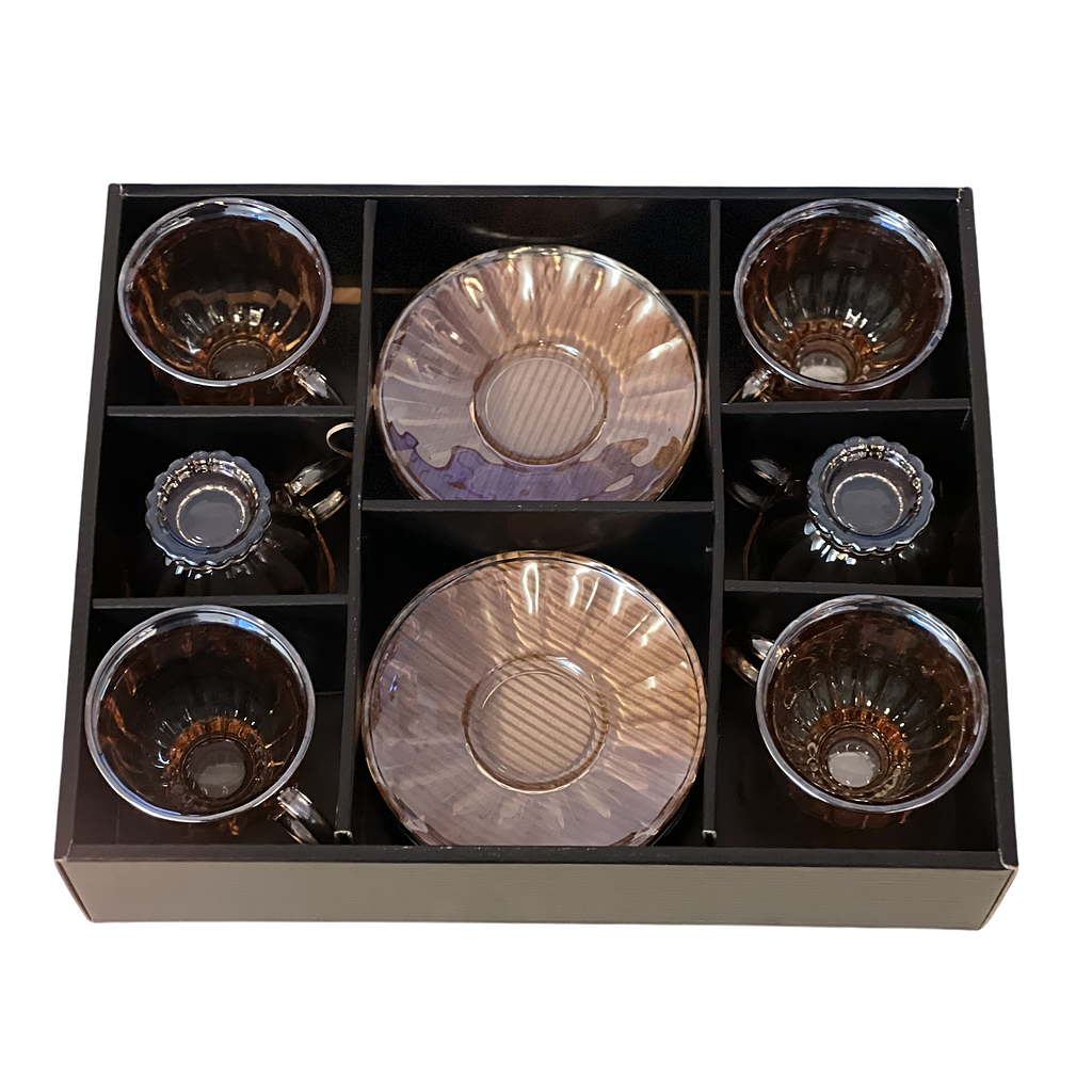 [47026] Kaffeetassen Set mit Untertassen 12er AA107