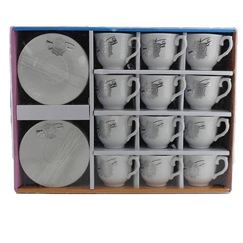 [790] Kaffeetassen Set mit Untertassen 12-teilig A230/4029