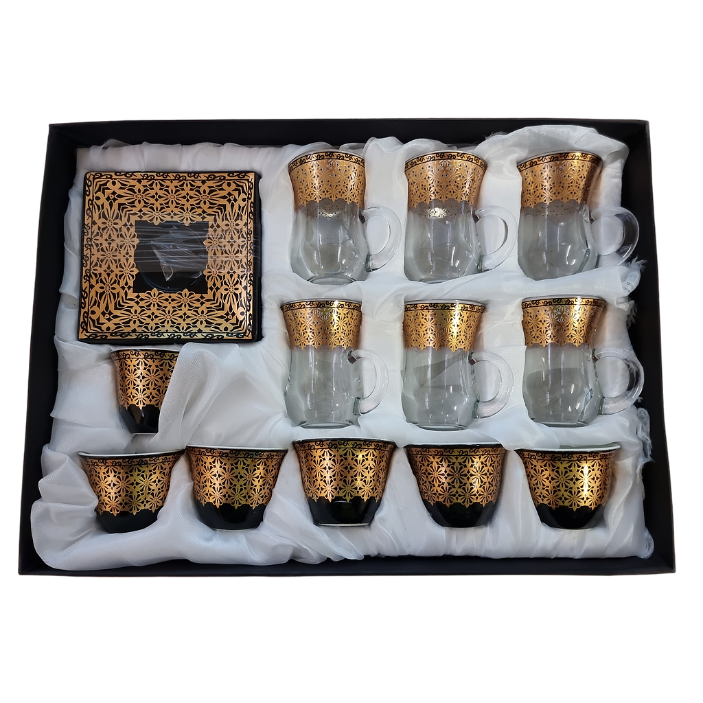 Kaffee und Teetassen mit Untertasse 18tlg 4233-35