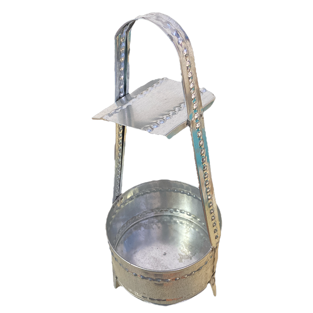 Kohlenkorb classic silber