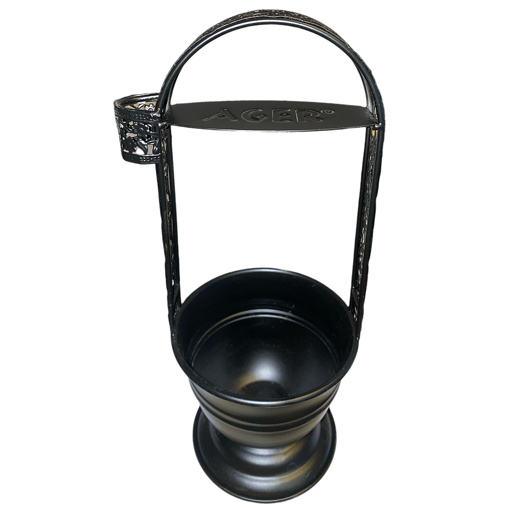 Kohlenkorb schwarz beschichtet AGER