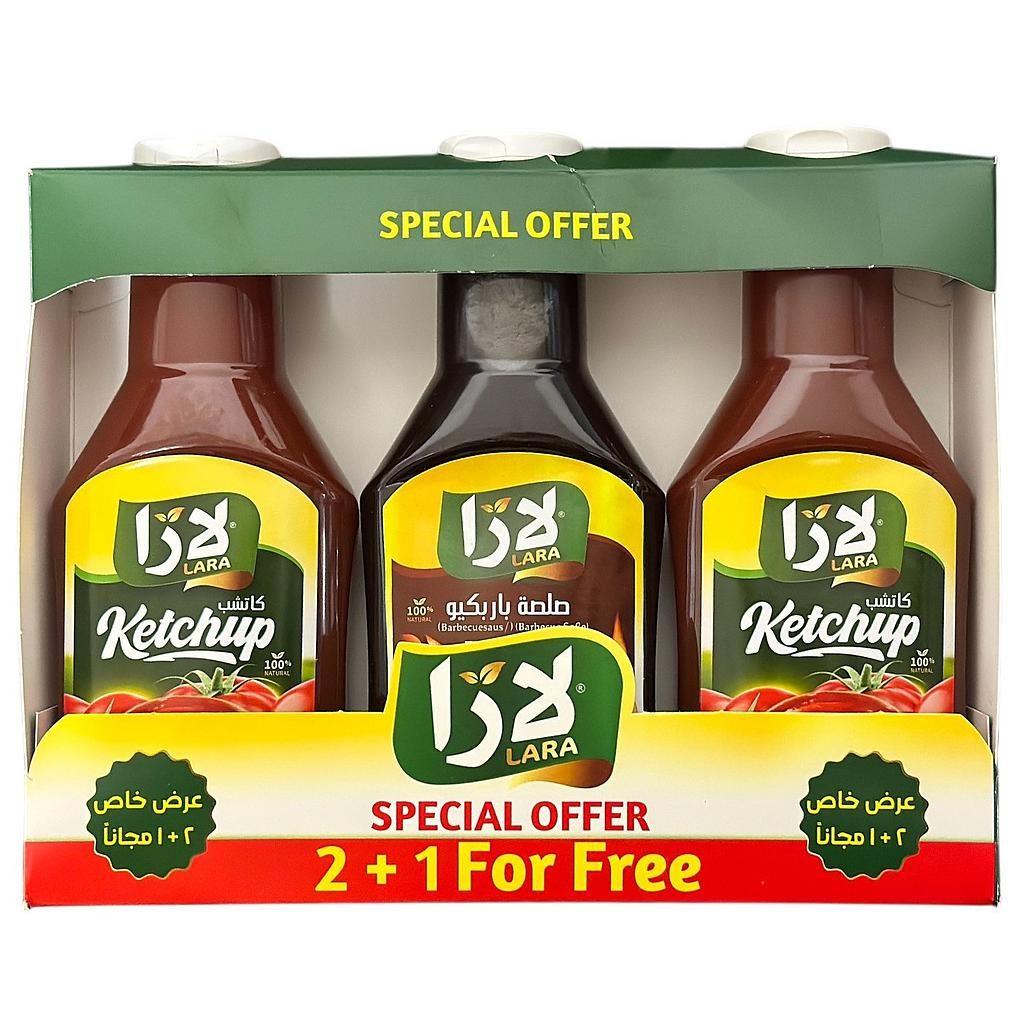 [47263] Lara Ketchup + BBQ Sauce (2 + 1 Special)