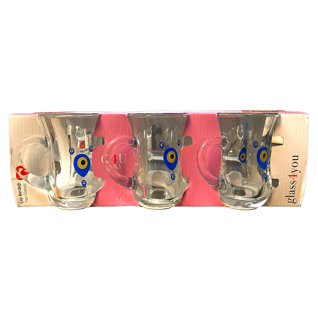 [43954] LINA Teeglas Nazar mit Griff