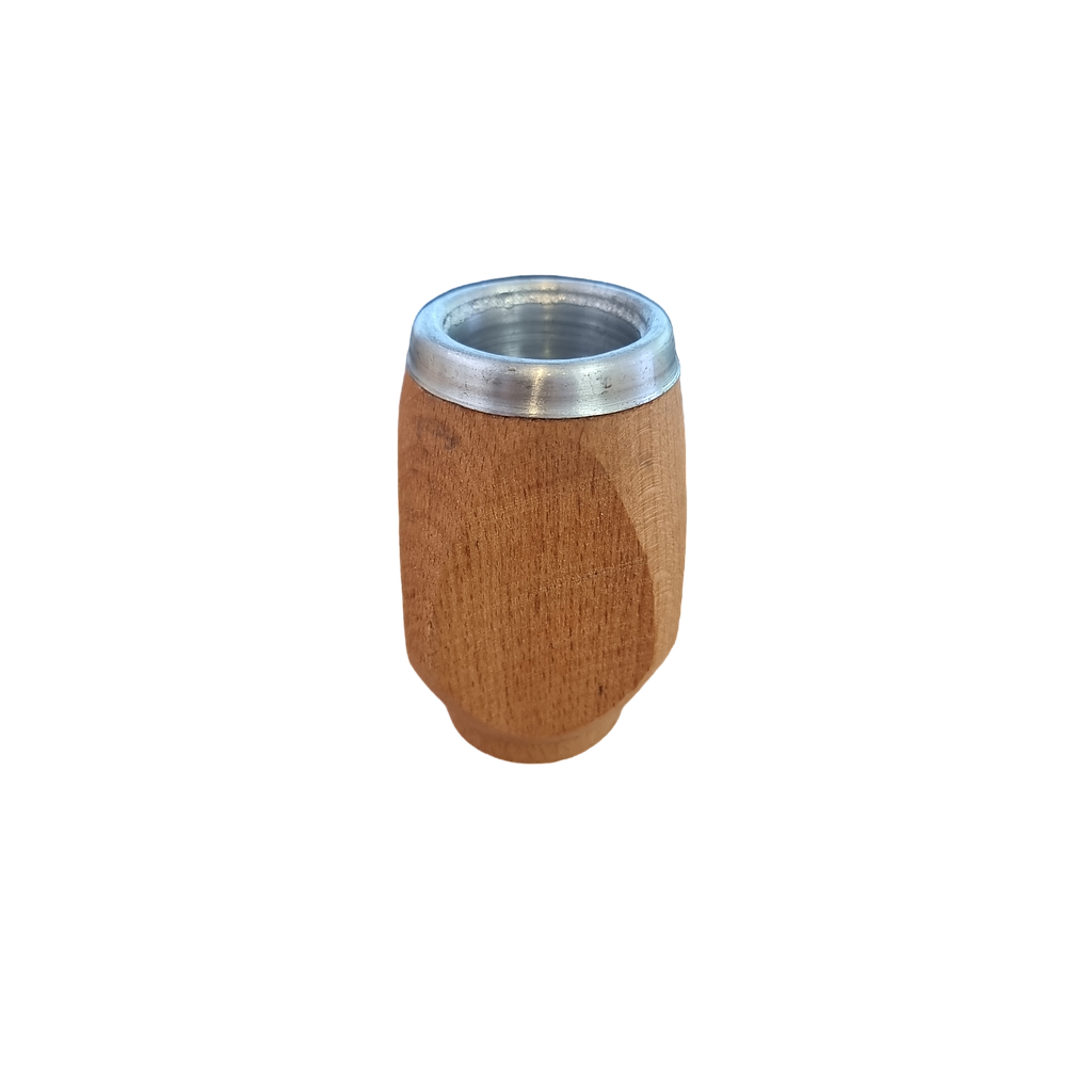 Mate Becher aus Holz und Aluminium