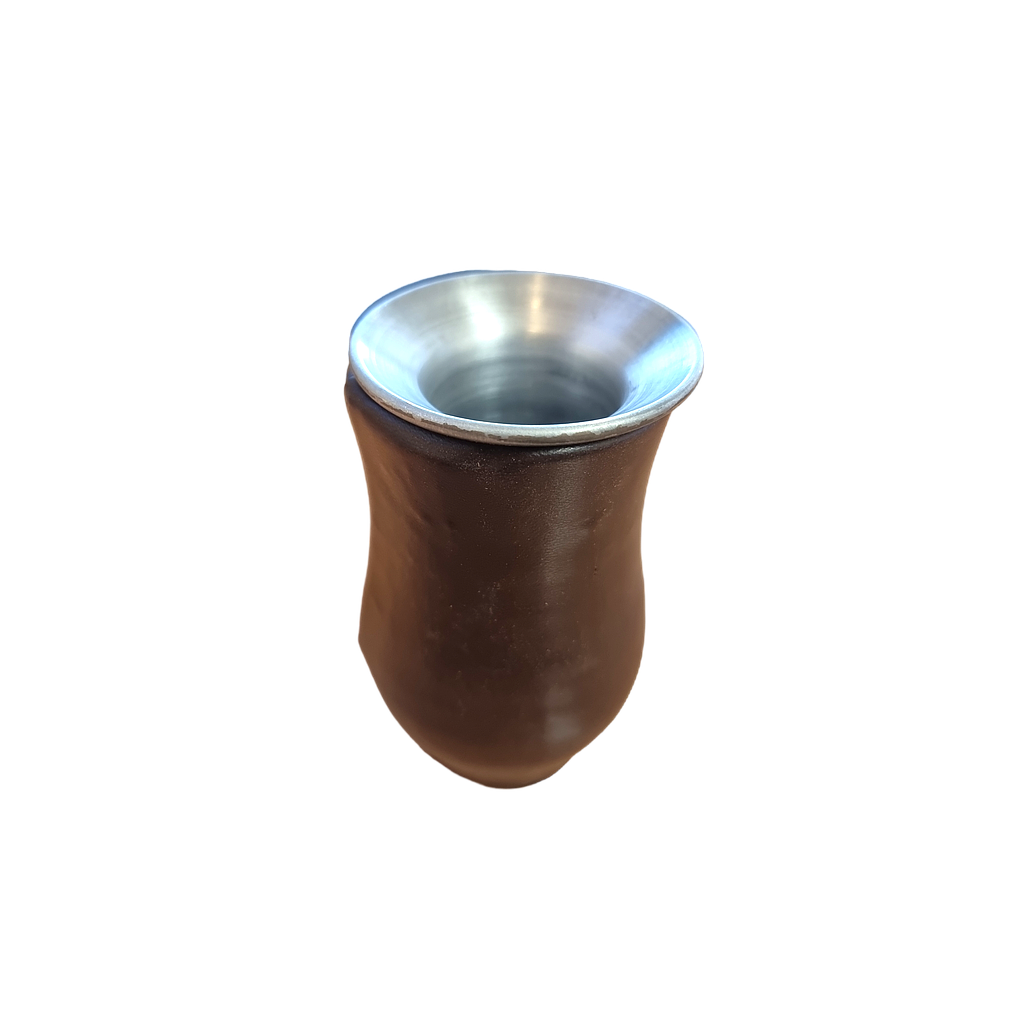 Mate Becher mit Leder