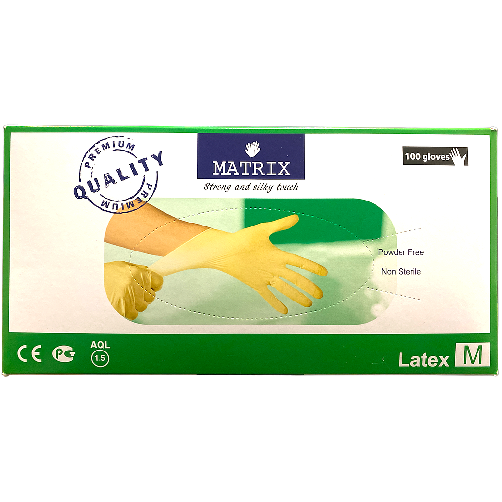 Matrix Latexhandschuhe M (100Stk)