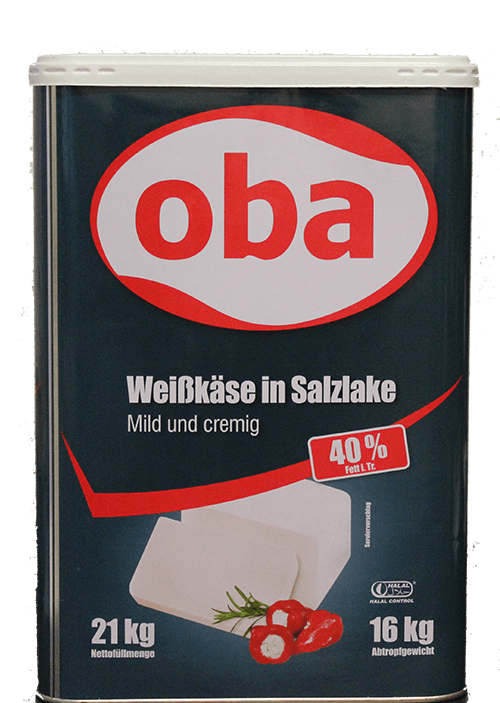 [4] OBA deutscher Weichkäse aus Kuhmilch im Kanister (1x16kg)