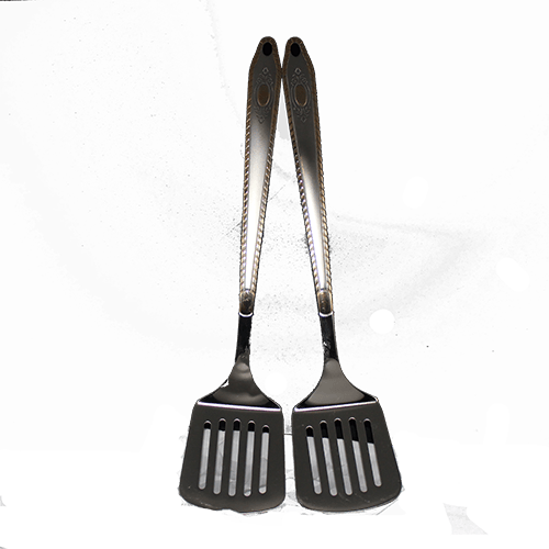 [878] Pfannenwender geschlitzt Stainless Steel 1117