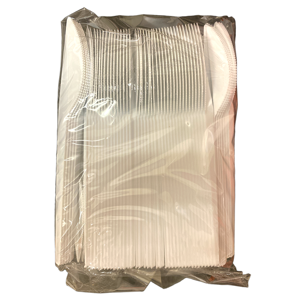 [43646] Plastik Messer weiß (100Stk)