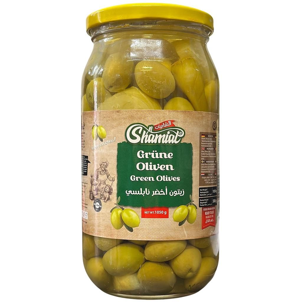 Shamiat grüne Oliven Toffahy (1050g)
