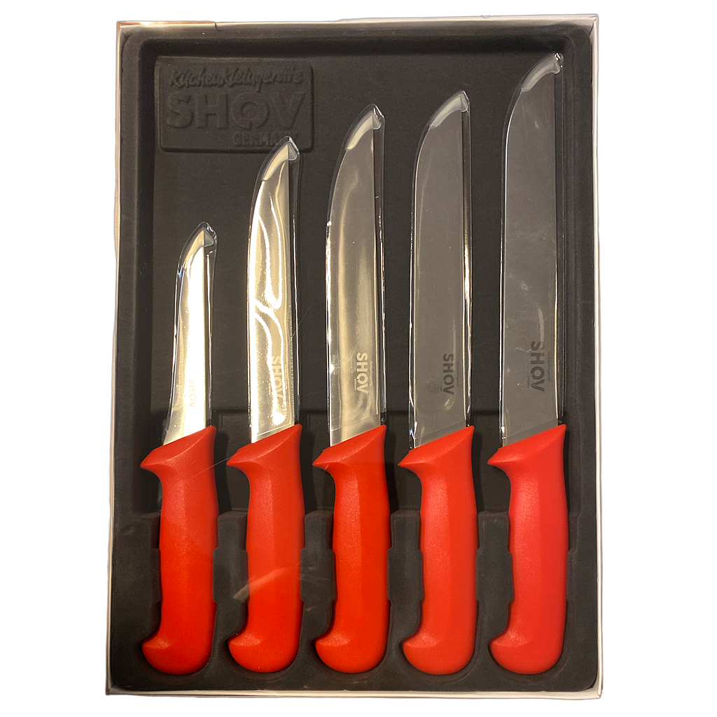 Shov Messer - Set 5Tlg Rot