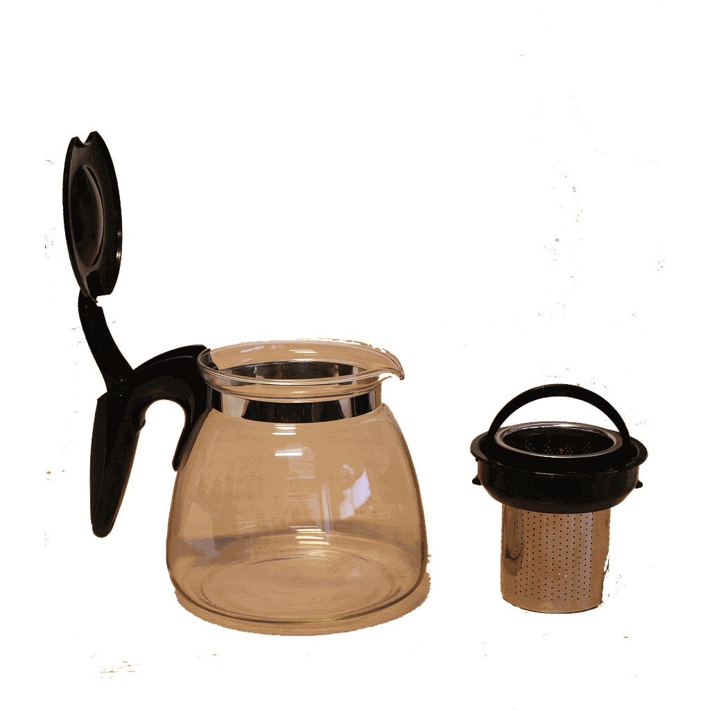 [975] Teekanne aus Glas mit Sieb (1100ml) AMS-286/A305