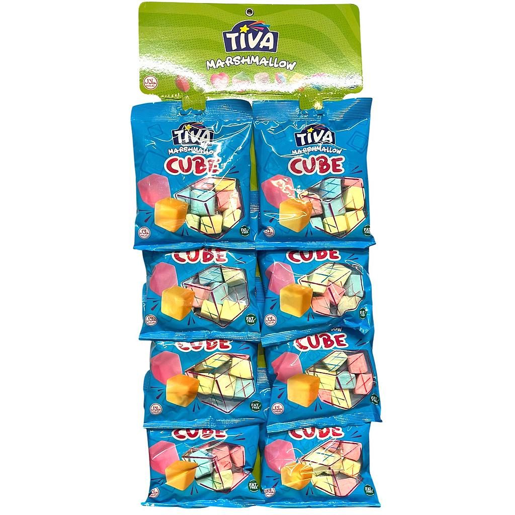 Tiva Cube Marshmallow (8x60g)