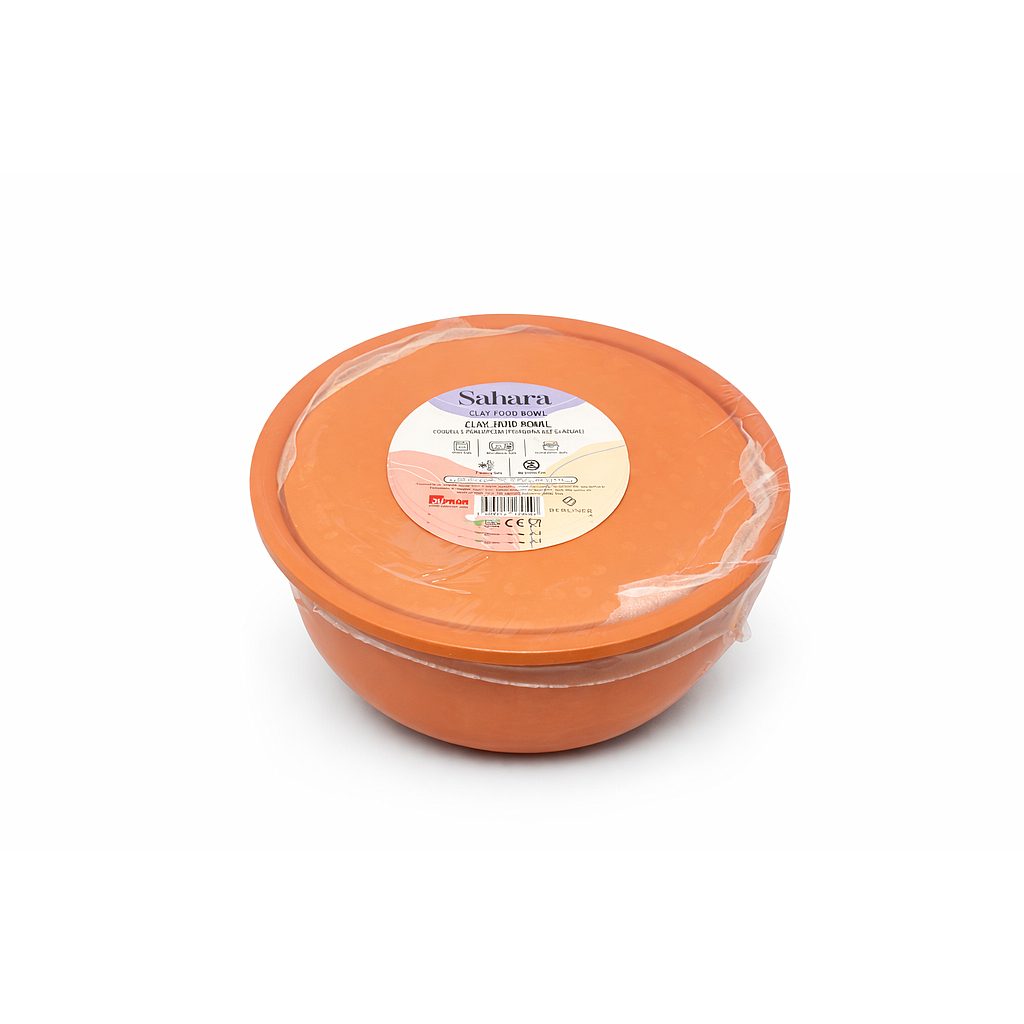 Ton Topf mit Deckel 24x12cm/2,5lt.