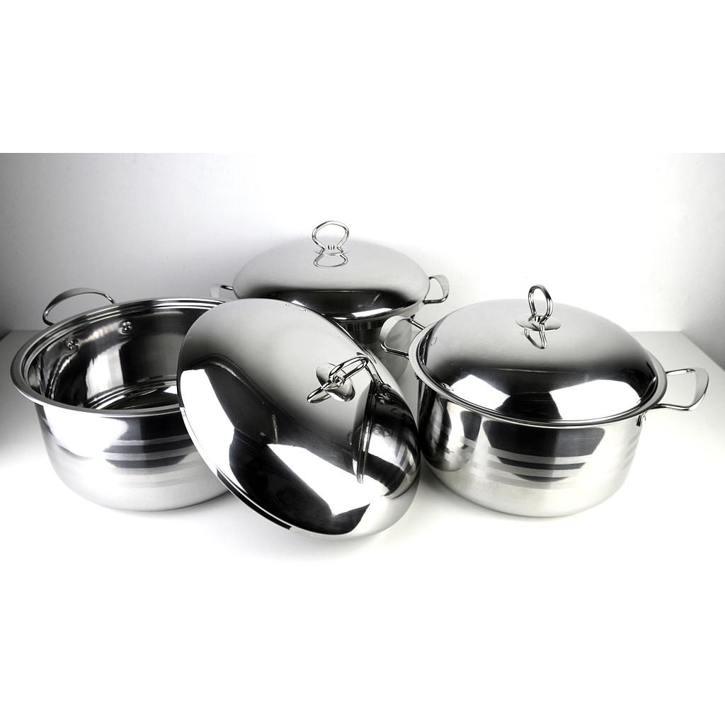 Topf 3er Set A714 (Ø 24cm,26cm,28cm)