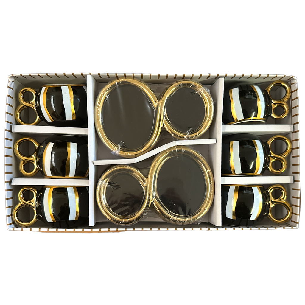 Torino Kaffeetassen Set mit Untertassen 12teilig 4154