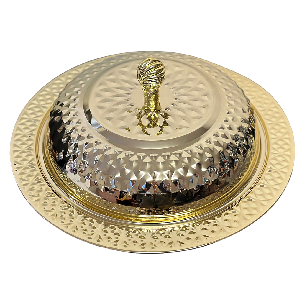 [46850] Torino Mansaf mit Deckel golden 35cm 24881-36-7