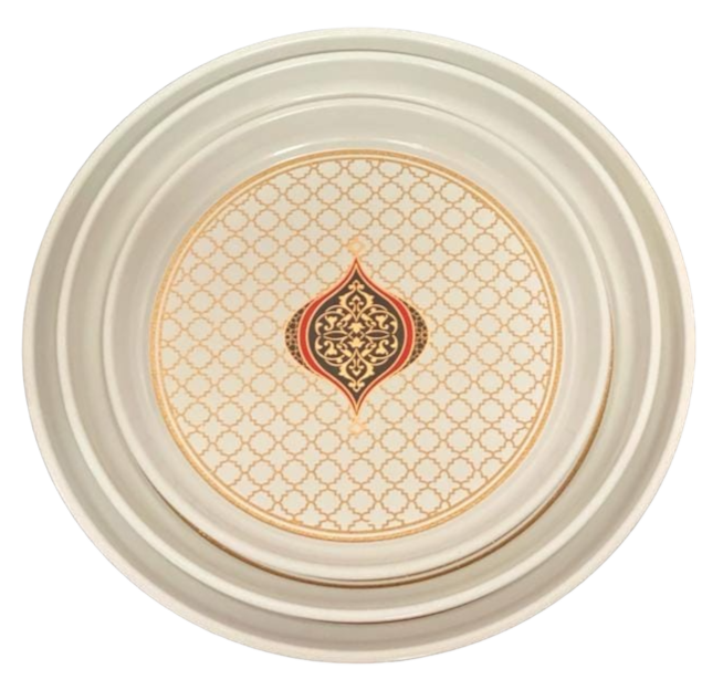 Torino Serviertablett Yiyi 3er Set rundform 4649