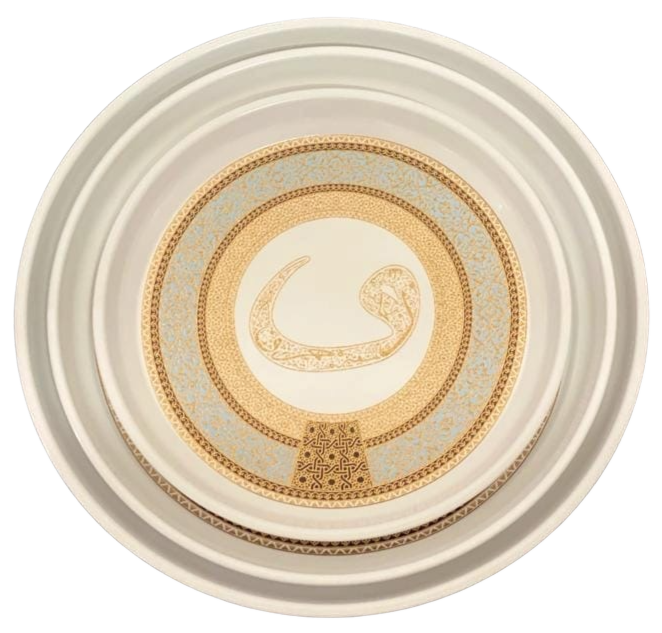 Torino Serviertablett Yiyi 3er Set rundform 4653