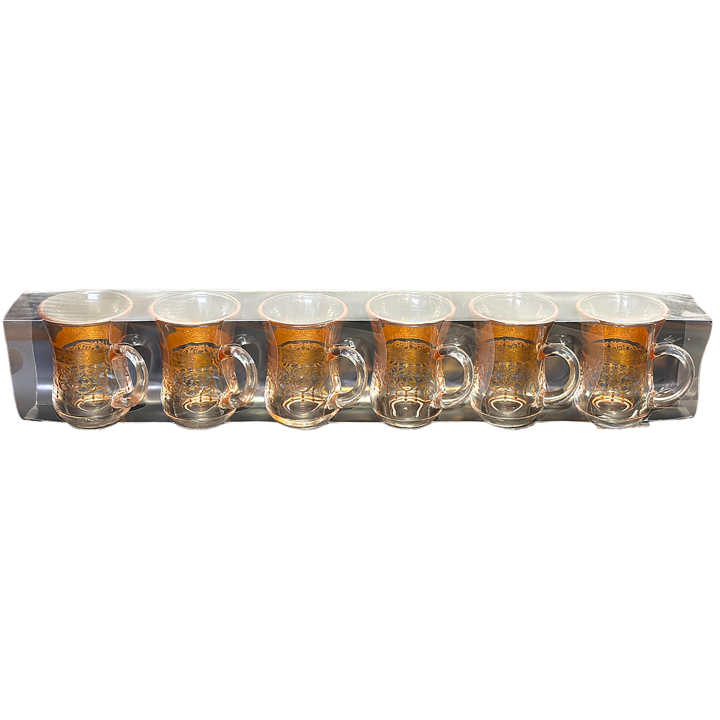 Torino Teeglas 6er goldverziert 241147-5