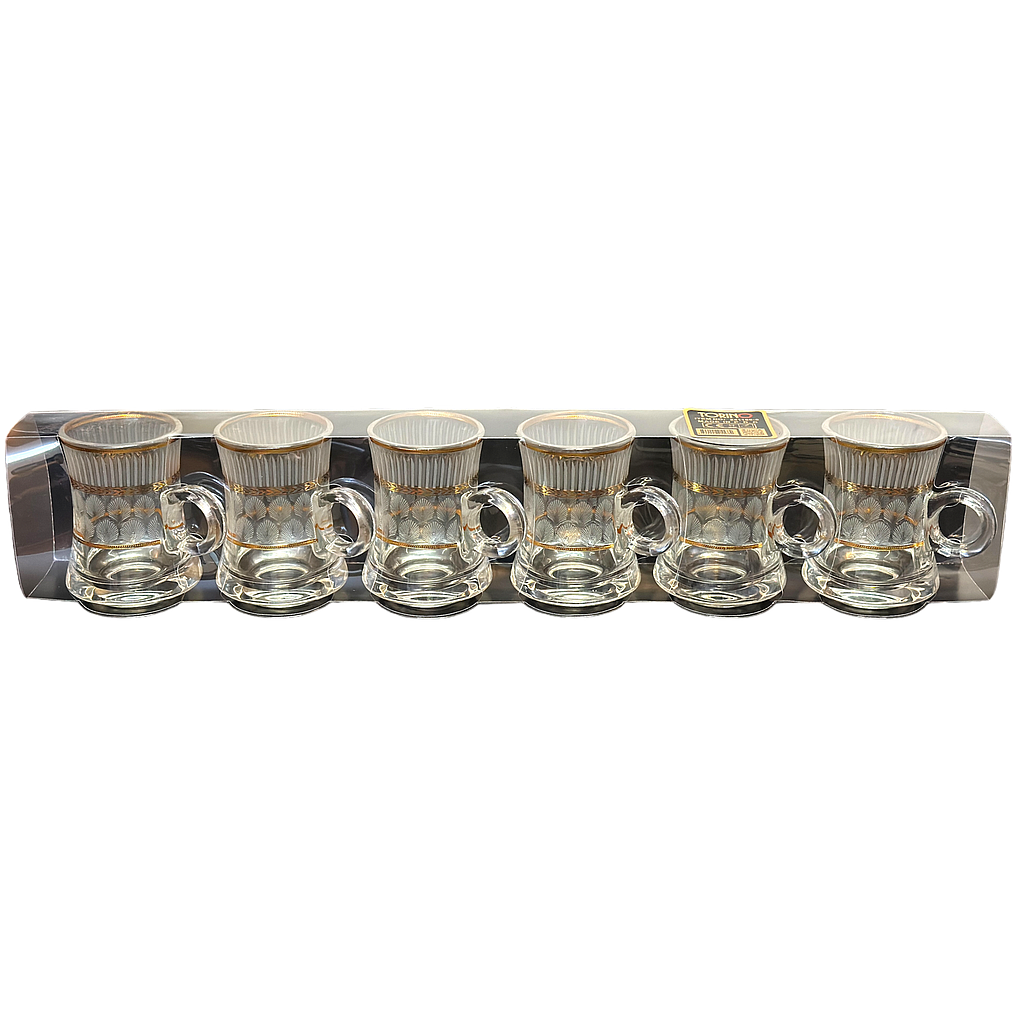 Torino Teeglas 6er goldverziert 241168-5