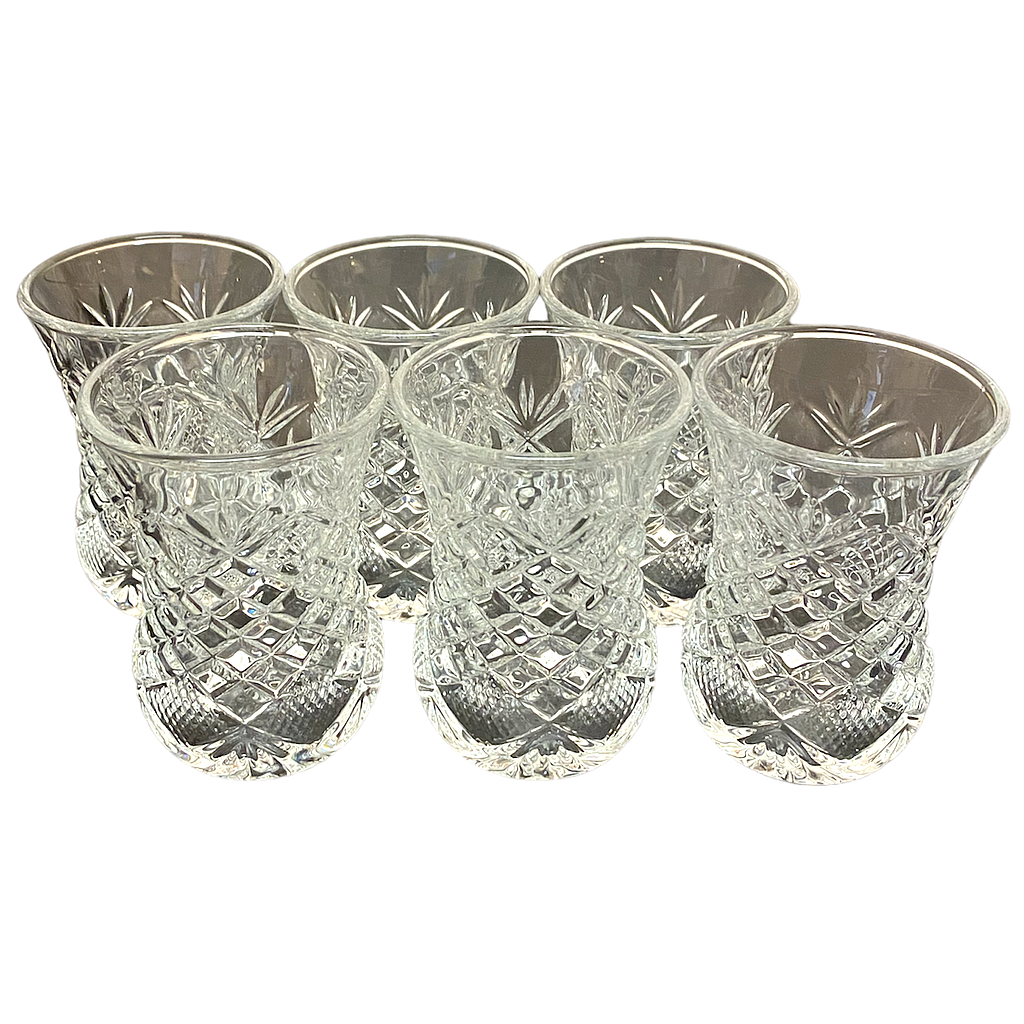 Torino Teeglas 6er Kristall