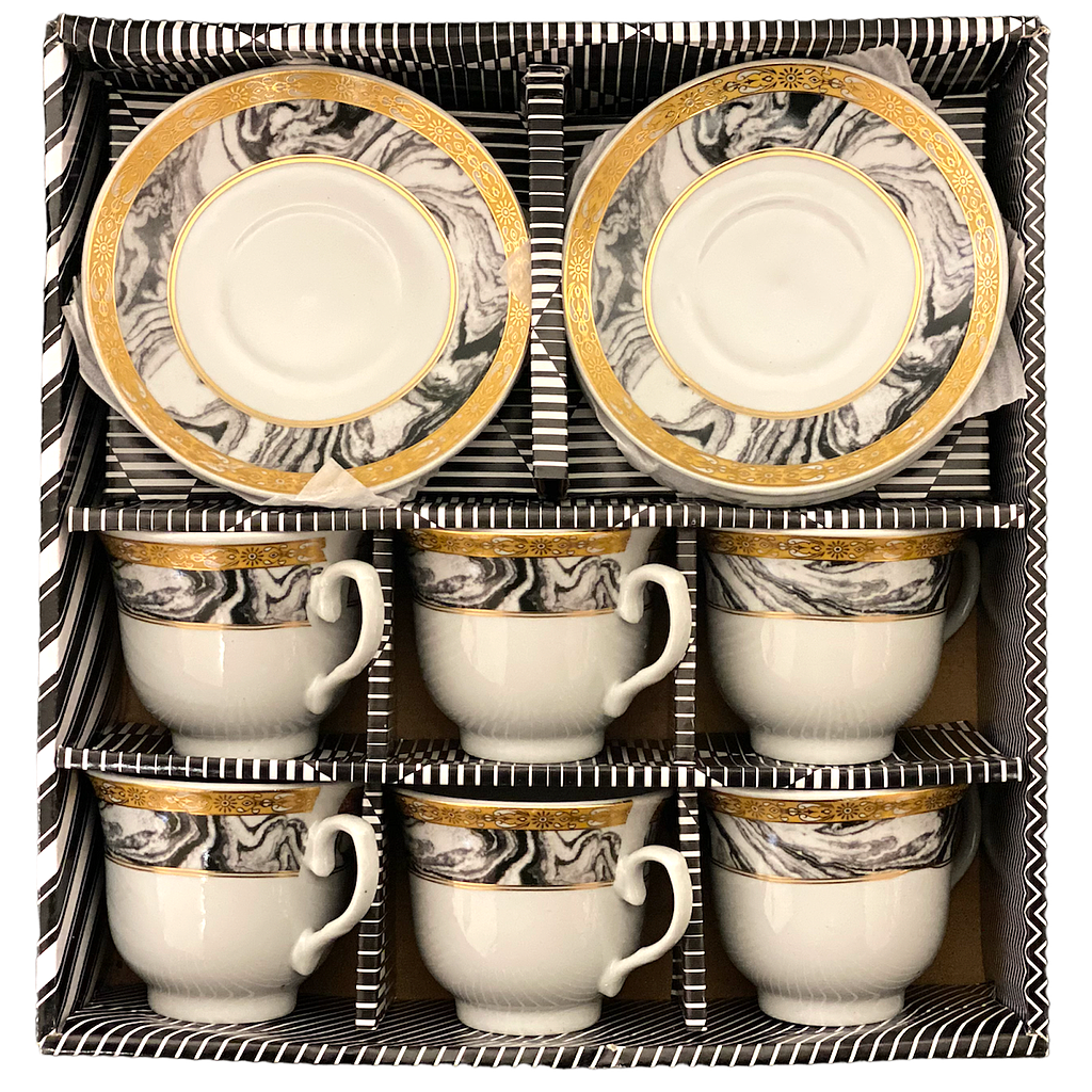 Torino Teetassen mit Untertassen 6er Set 5169