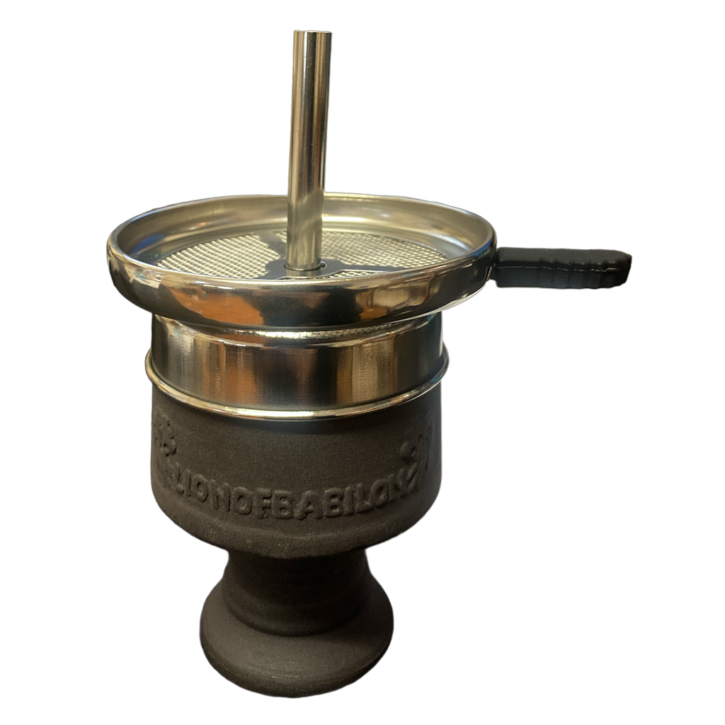 Wasserpfeifen Kopf mit Kohlehalter SET schwarz